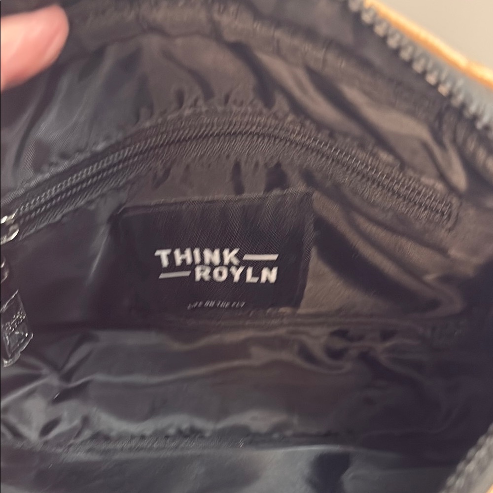 THINK ROYLN Tan and Black Quilted Crossbody Bag - Picture 8 of 13
